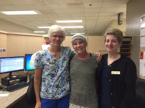 Last day of radiation therapy.